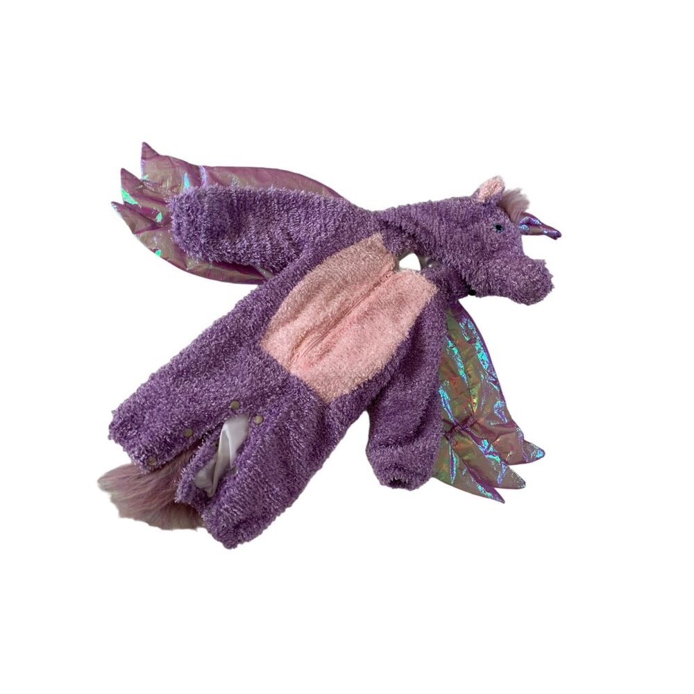 Celebration Halloween Infant Size 0 to 12 months Purple Plush Unicorn Costume Dr